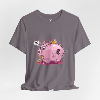 Punk Piggy Bank | Unisex Shirt | Streetwear | Cartoon Graphic Tee | Funny Gift