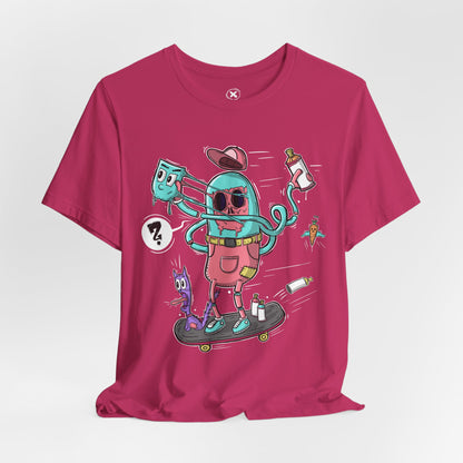 Mask Off Tee | Weird Skater Shirt | Funny Spray Can Graphic T-Shirt | Unisex Streetwear