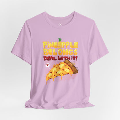 Pineapple Pizza Lovers | Unisex Shirt | Streetwear | Cartoon Graphic Tee | Funny Gift