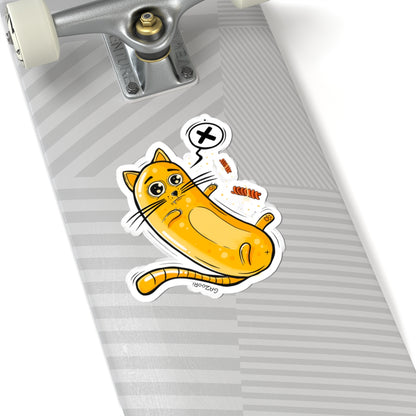 Bamba Cat Sticker | Funny Vinyl Sticker | Cartoon Laptop Decal | Street Art Style Accessory