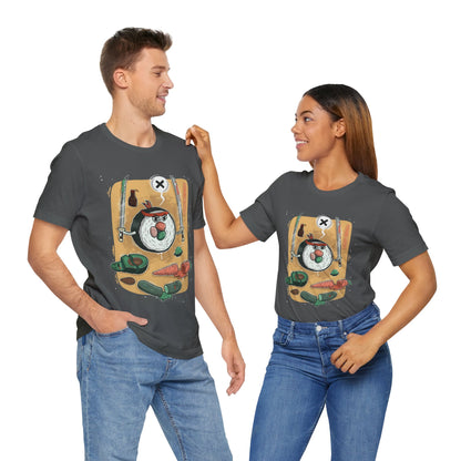 Angry Sushi unisex shirt | Funny Food Shirt | Samurai Cartoon Tee | Gift for Friends