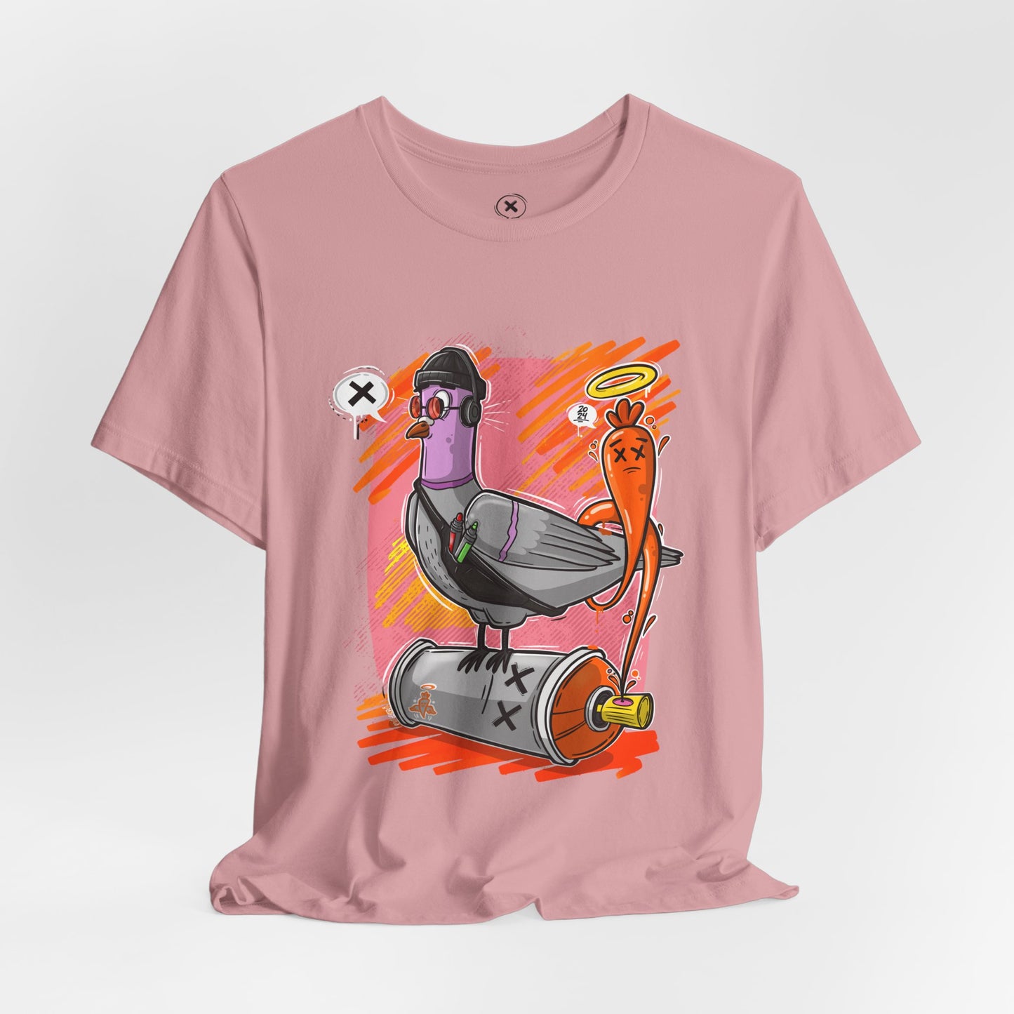 Street Artist Pigeon | Unisex Shirt | Streetwear | Cartoon Graphic Tee | Funny Gift