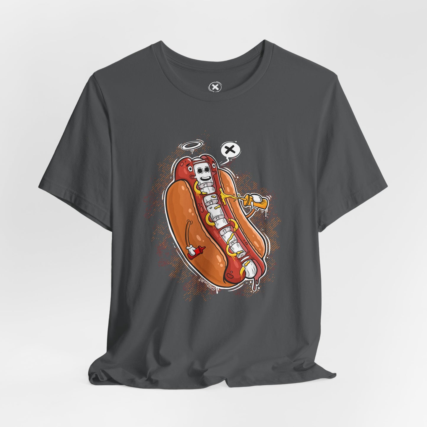 Hot Dog Skeleton | Unisex Shirt | Streetwear | Cartoon Graphic Tee | Funny Gift