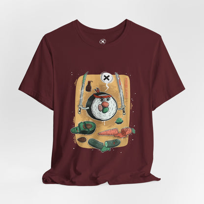 Ninja Sushi | Unisex Shirt | Streetwear | Cartoon Graphic Tee | Funny Gift