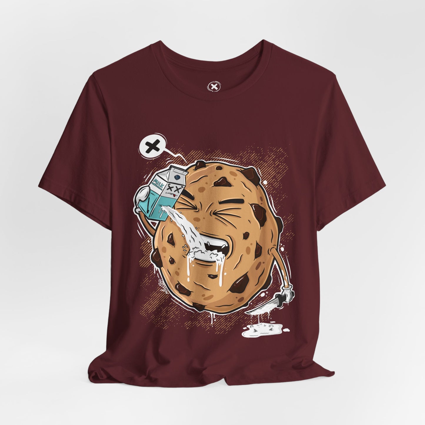 Milk & Cookie | Funny Food Shirt | Dark Humor Tee | Streetwear Style | Gift for Friends