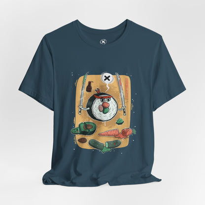 Ninja Sushi | Unisex Shirt | Streetwear | Cartoon Graphic Tee | Funny Gift