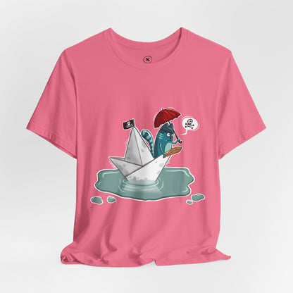 Pirate Cat unisex shirt | Funny Cat Shirt | Cartoon Adventure Tee | Streetwear Style | Gift for Friends