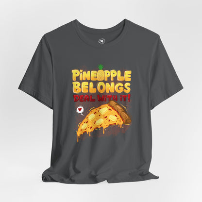 Pineapple Pizza Lovers | Unisex Shirt | Streetwear | Cartoon Graphic Tee | Funny Gift
