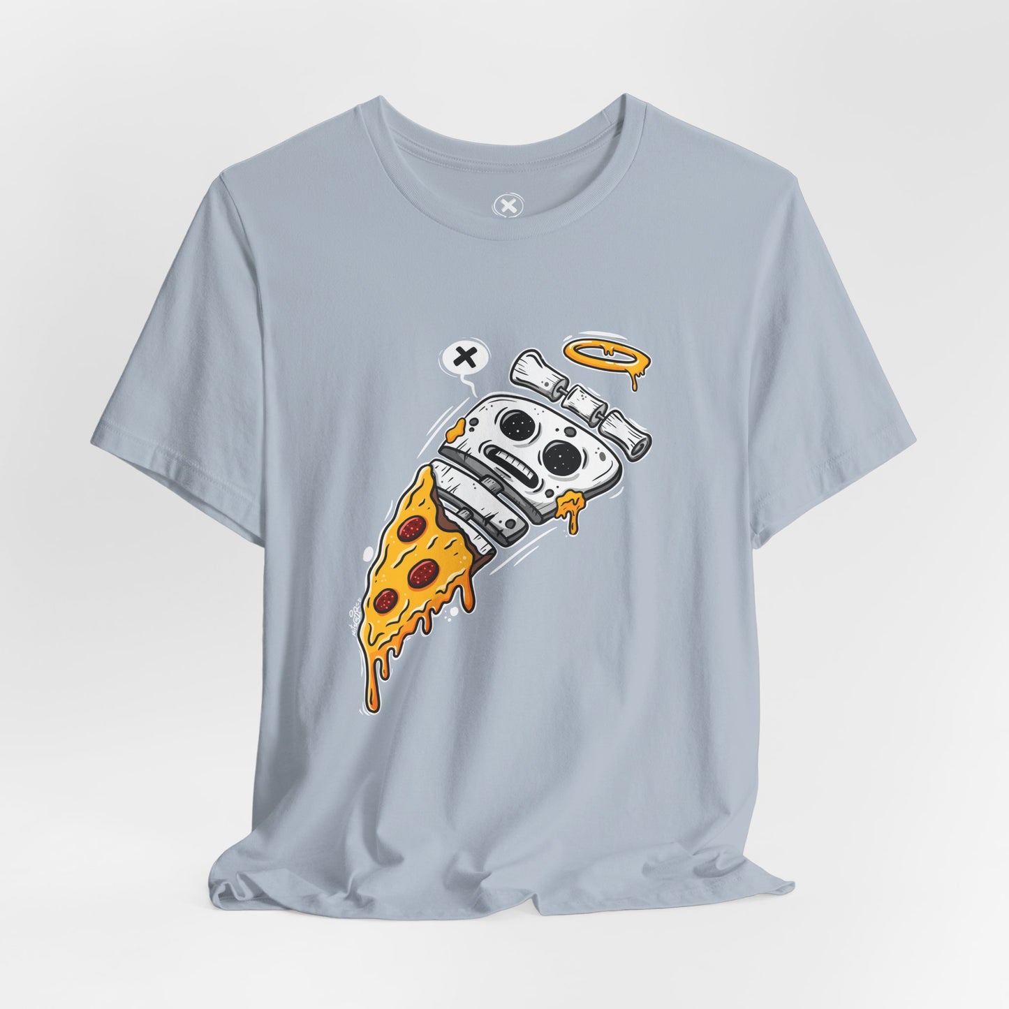 Skeleton Pizza | Unisex Shirt | Streetwear | Cartoon Graphic Tee | Funny Gift