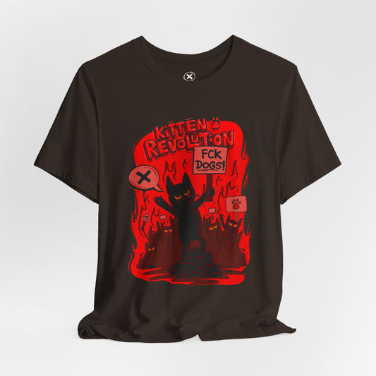 Kitten Revolution | Unisex Shirt | Streetwear | Cartoon Graphic Tee | Funny Gift