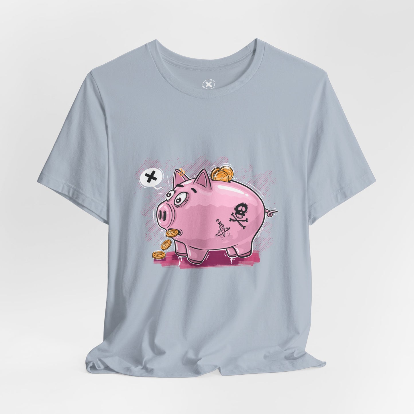 Punk Piggy Bank | Unisex Shirt | Streetwear | Cartoon Graphic Tee | Funny Gift