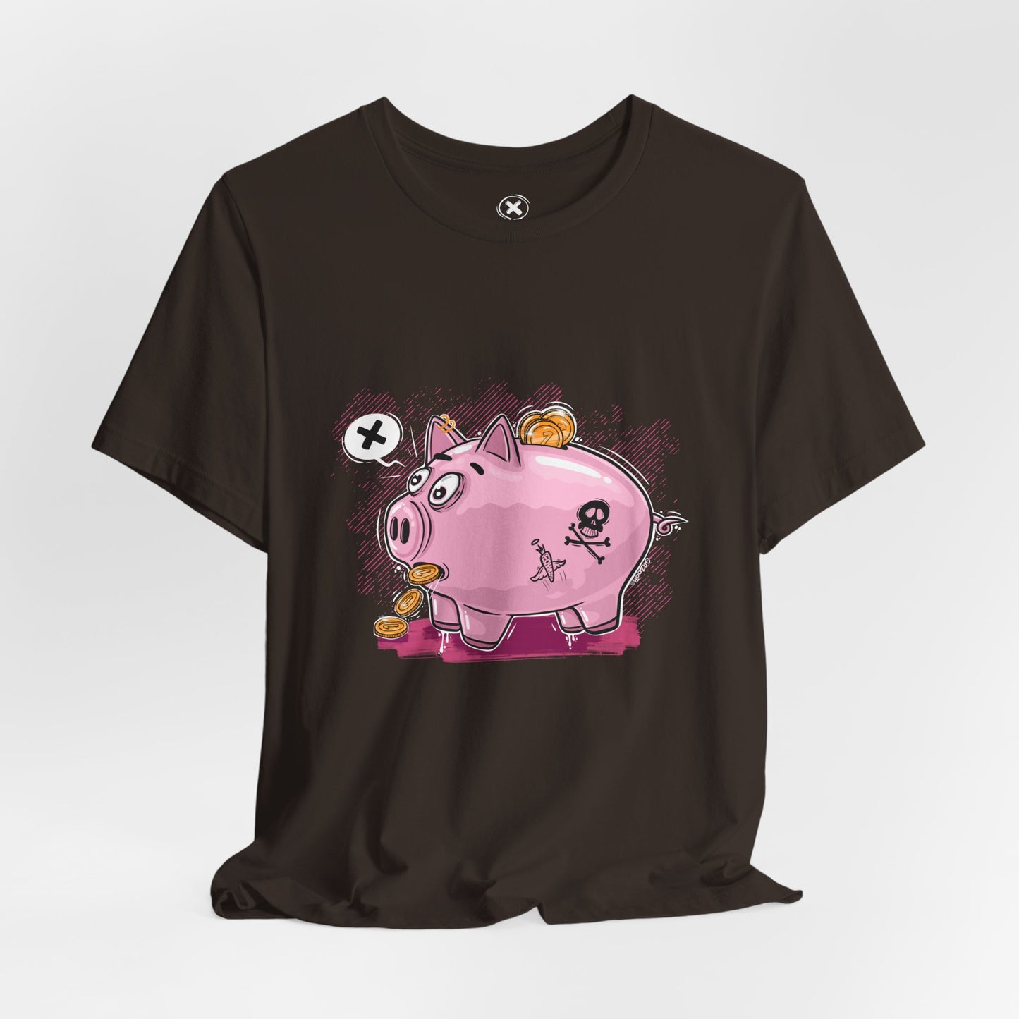 Punk Piggy Bank | Unisex Shirt | Streetwear | Cartoon Graphic Tee | Funny Gift