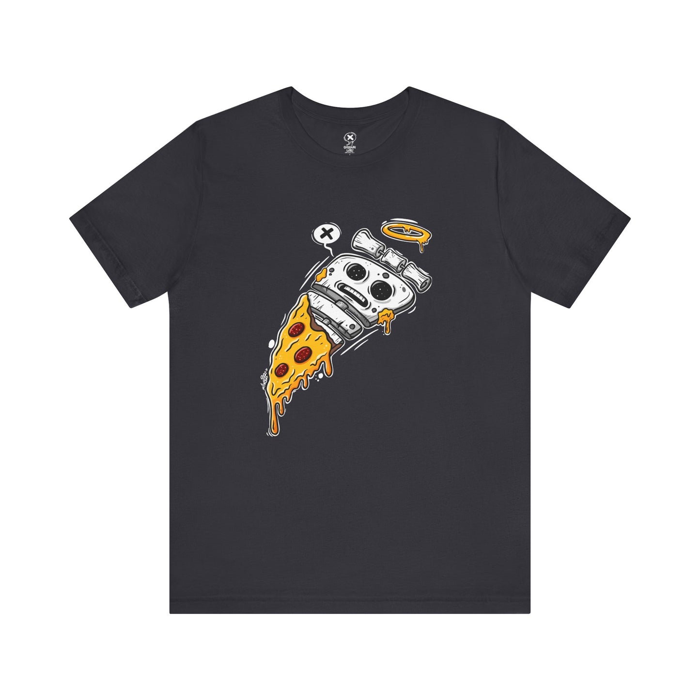 Skeleton Pizza | Unisex Shirt | Streetwear | Cartoon Graphic Tee | Funny Gift