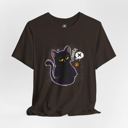 Grumpy Black Cat | Unisex Shirt | Streetwear | Cartoon Graphic Tee | Funny Gift
