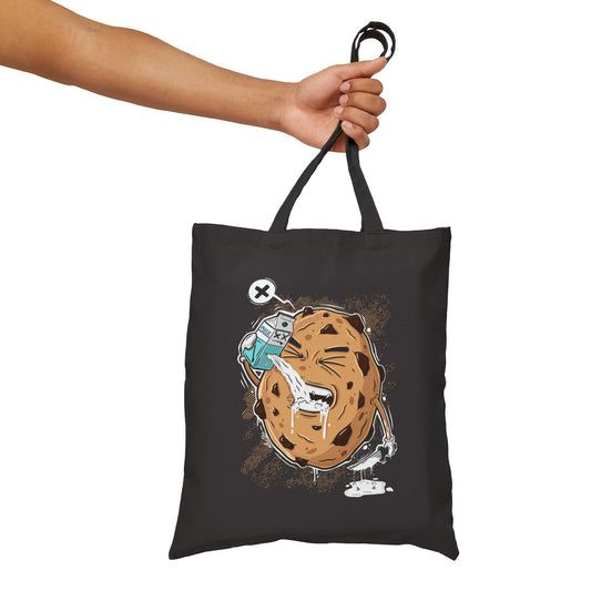 Milk & Cookie | tote bag | eco-friendly shopper tote | funny graphic bag | streetwear accessory