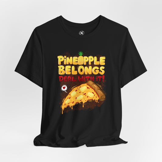 Pineapple Pizza Lovers | Unisex Shirt | Streetwear | Cartoon Graphic Tee | Funny Gift