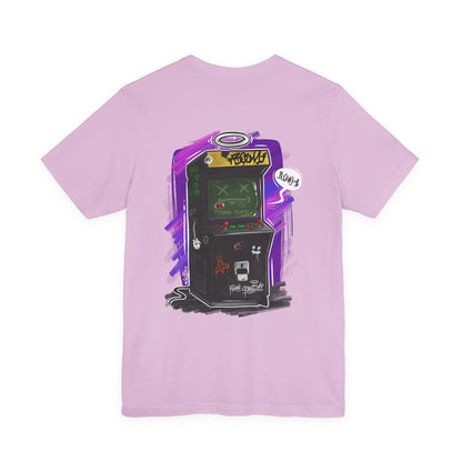 Game Over Arcade | gamer shirt | retro chaos tee | funny back print shirt | unisex streetwear