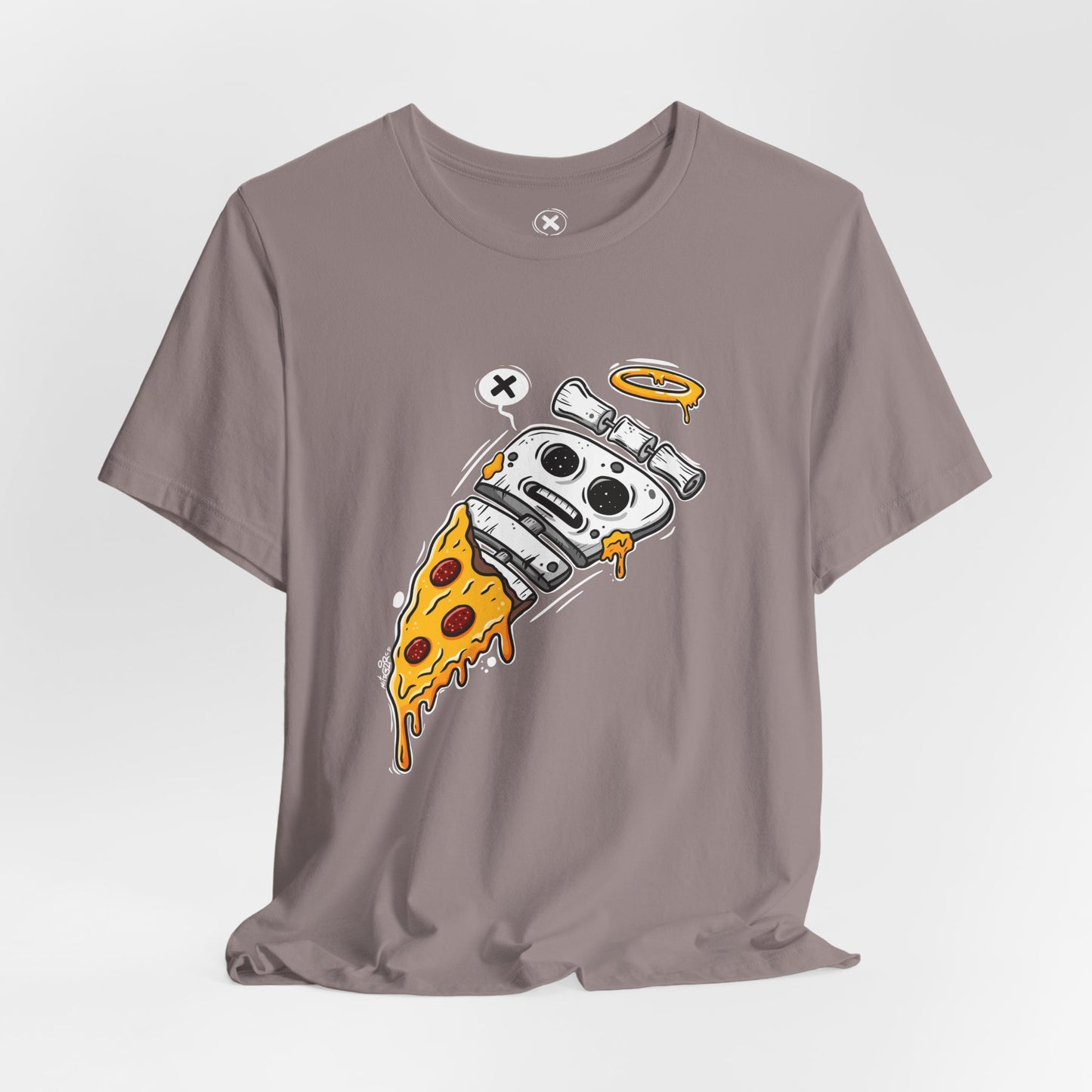 Skeleton Pizza | Unisex Shirt | Streetwear | Cartoon Graphic Tee | Funny Gift