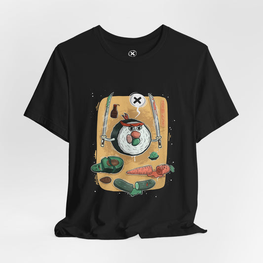 Ninja Sushi | Unisex Shirt | Streetwear | Cartoon Graphic Tee | Funny Gift