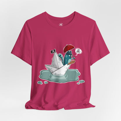 Pirate Cat unisex shirt | Funny Cat Shirt | Cartoon Adventure Tee | Streetwear Style | Gift for Friends