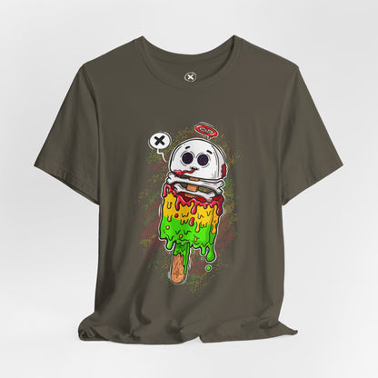 Melting Skull Popsicle | Unisex Shirt | Streetwear | Cartoon Graphic Tee | Funny Gift