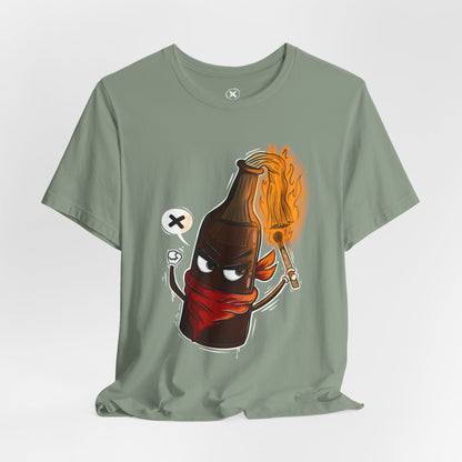 Molotov Spirit | Unisex Shirt | Streetwear | Cartoon Graphic Tee | Funny Gift