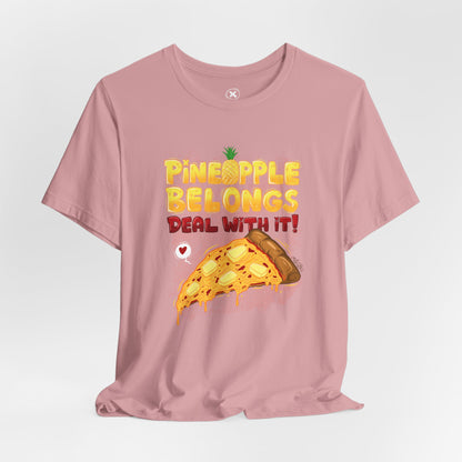Pineapple Pizza Lovers | Unisex Shirt | Streetwear | Cartoon Graphic Tee | Funny Gift