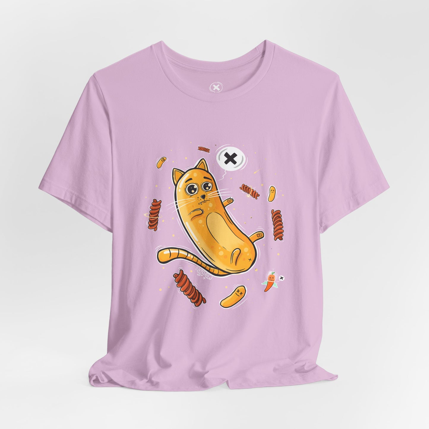Bamba Cat & Bisli in Space | Unisex Shirt | Streetwear | Cartoon Graphic Tee | Funny Gift