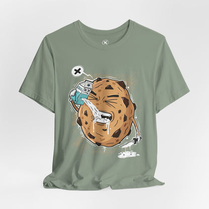 Milk & Cookie Chaos | Unisex Shirt | Streetwear | Cartoon Graphic Tee | Funny Gift