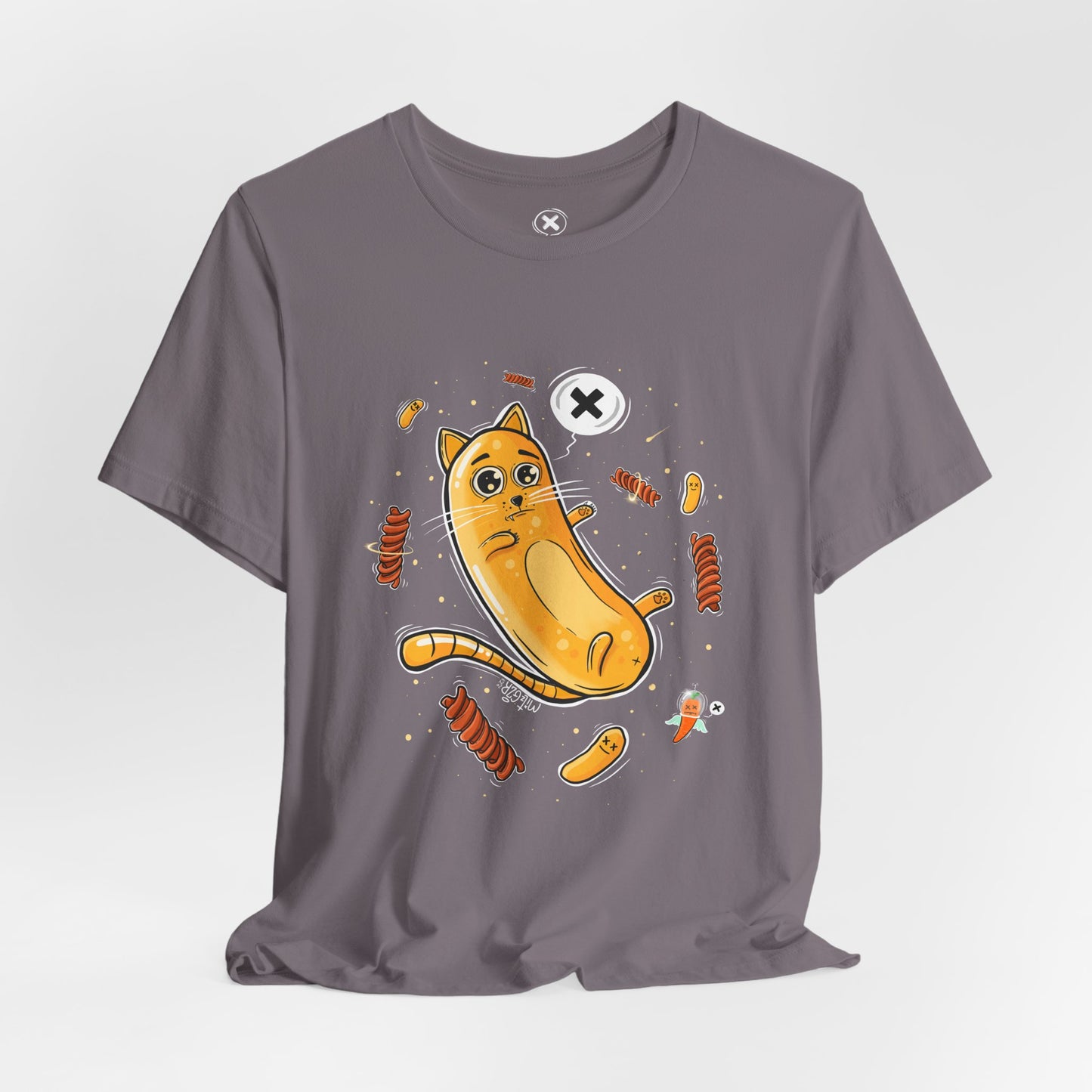 Bamba Cat & Bisli in Space | Unisex Shirt | Streetwear | Cartoon Graphic Tee | Funny Gift