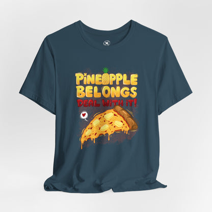 Pineapple Pizza Lovers | Unisex Shirt | Streetwear | Cartoon Graphic Tee | Funny Gift