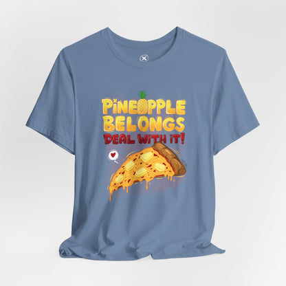 Pineapple Pizza Lovers | Unisex Shirt | Streetwear | Cartoon Graphic Tee | Funny Gift