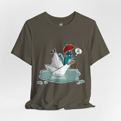 Pirate Cat unisex shirt | Funny Cat Shirt | Cartoon Adventure Tee | Streetwear Style | Gift for Friends