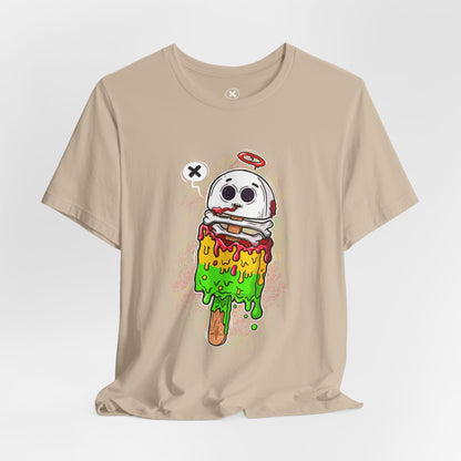 Melting Skull Popsicle | Unisex Shirt | Streetwear | Cartoon Graphic Tee | Funny Gift