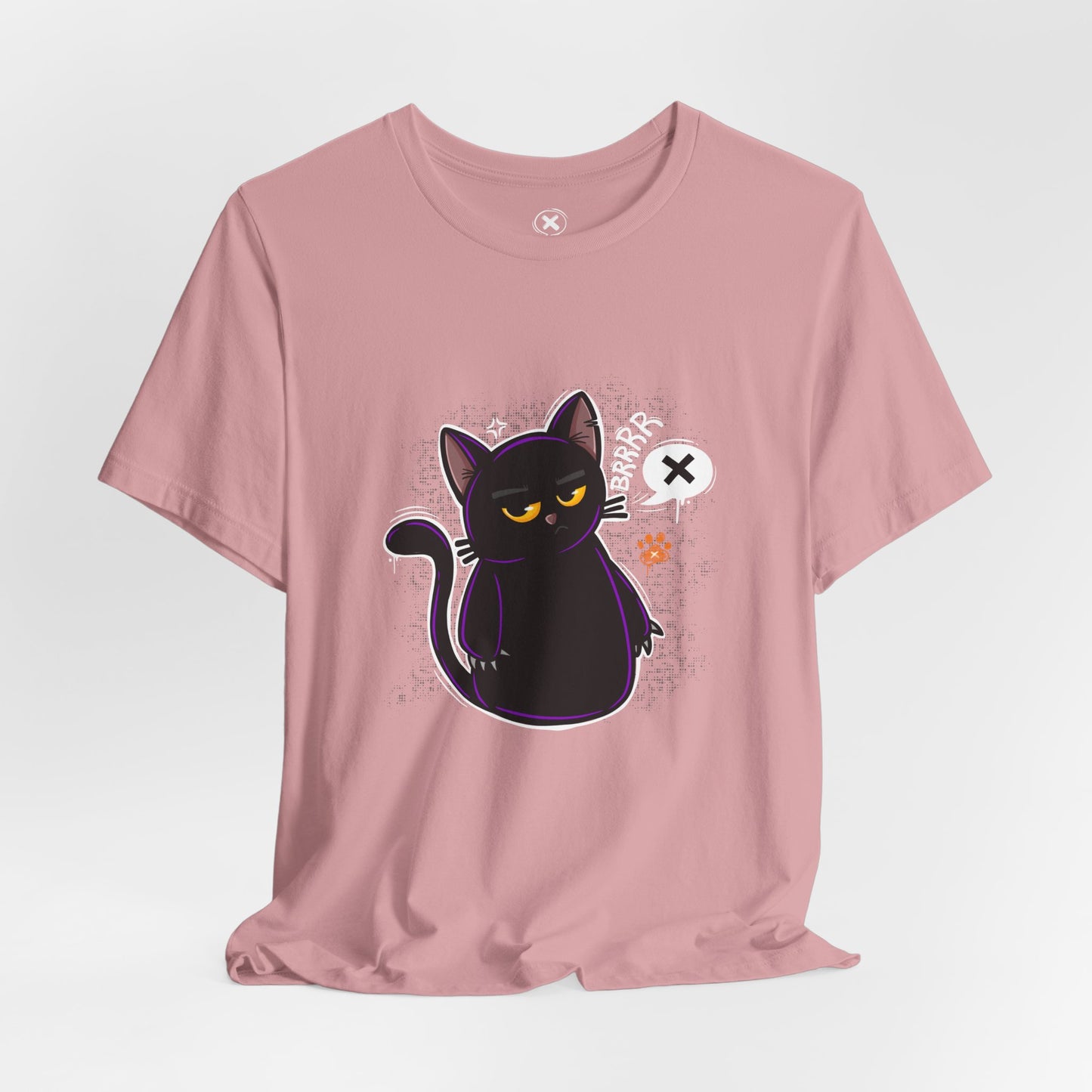Grumpy Black Cat | Unisex Shirt | Streetwear | Cartoon Graphic Tee | Funny Gift