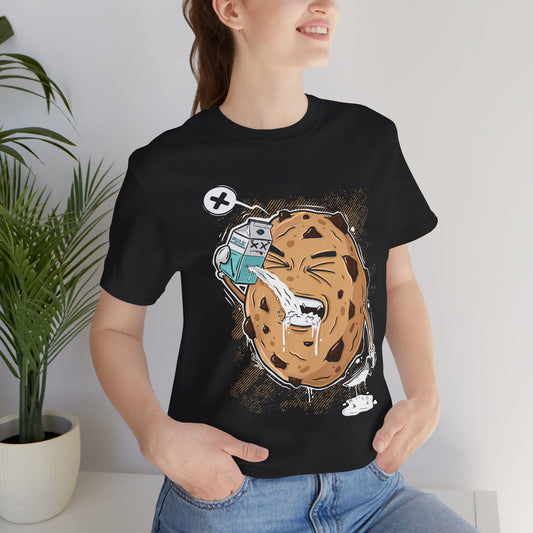 Milk & Cookie Chaos | Unisex Shirt | Streetwear | Cartoon Graphic Tee | Funny Gift