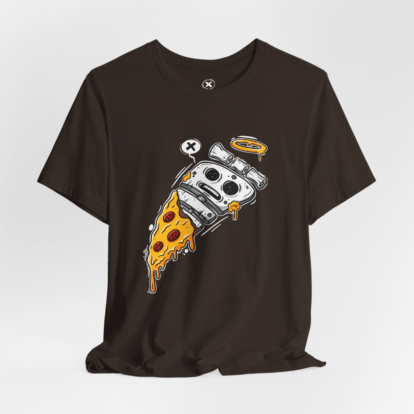 Skeleton Pizza | Unisex Shirt | Streetwear | Cartoon Graphic Tee | Funny Gift