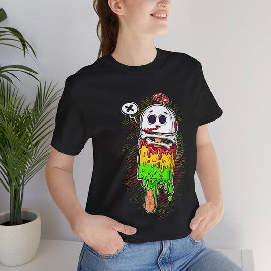 Melting Skull Popsicle | Unisex Shirt | Streetwear | Cartoon Graphic Tee | Funny Gift