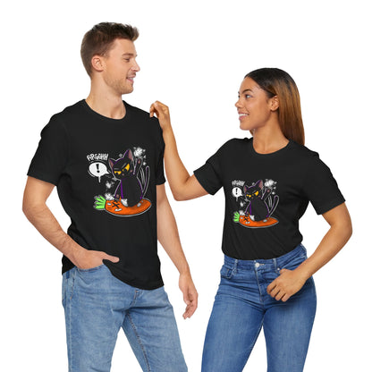 Angry Cat vs Carrot | Unisex Shirt | Streetwear | Cartoon Graphic Tee | Funny Gift