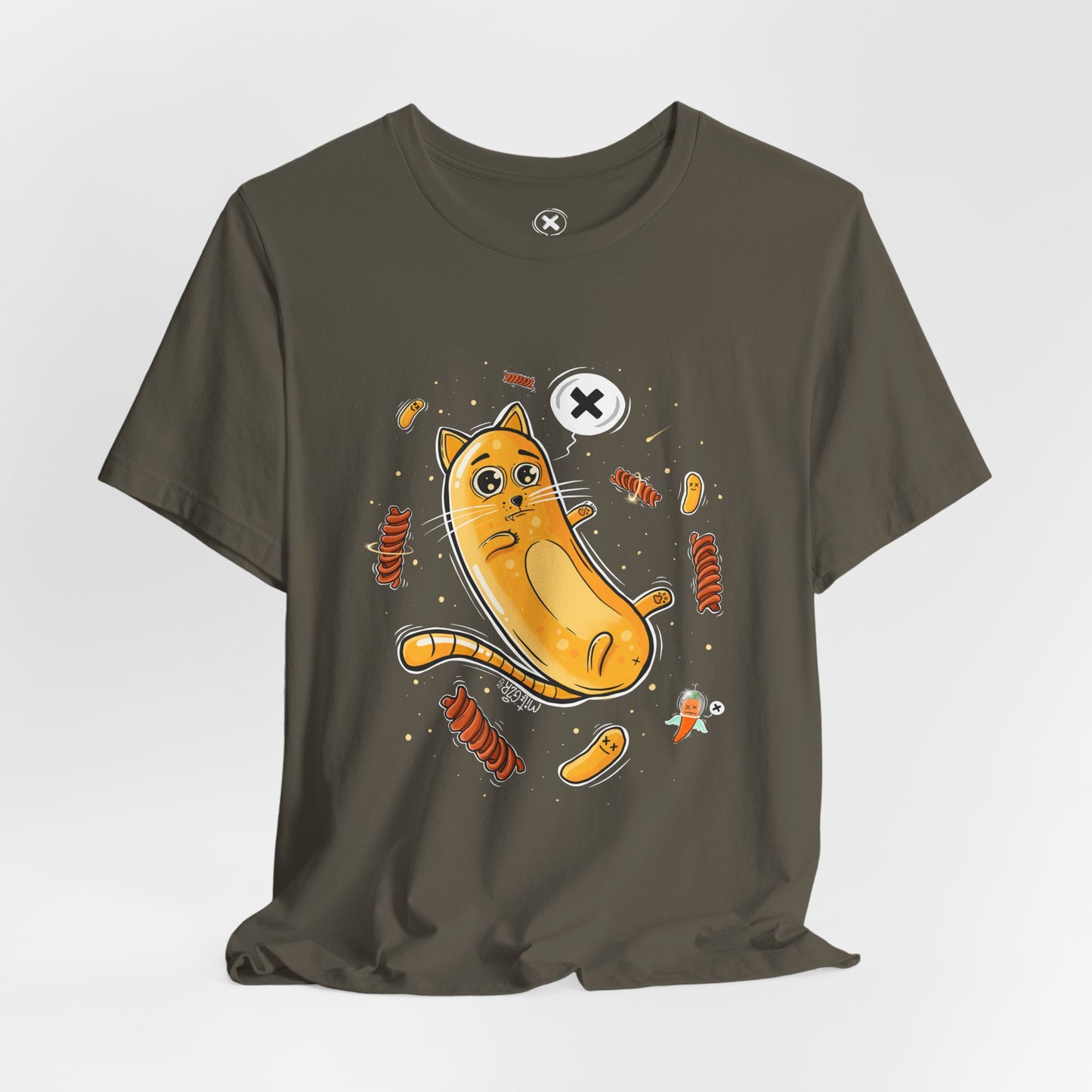 Bamba Cat & Bisli in Space | Unisex Shirt | Streetwear | Cartoon Graphic Tee | Funny Gift
