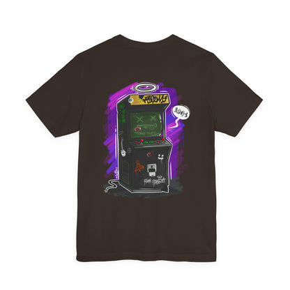 Game Over Arcade | gamer shirt | retro chaos tee | funny back print shirt | unisex streetwear