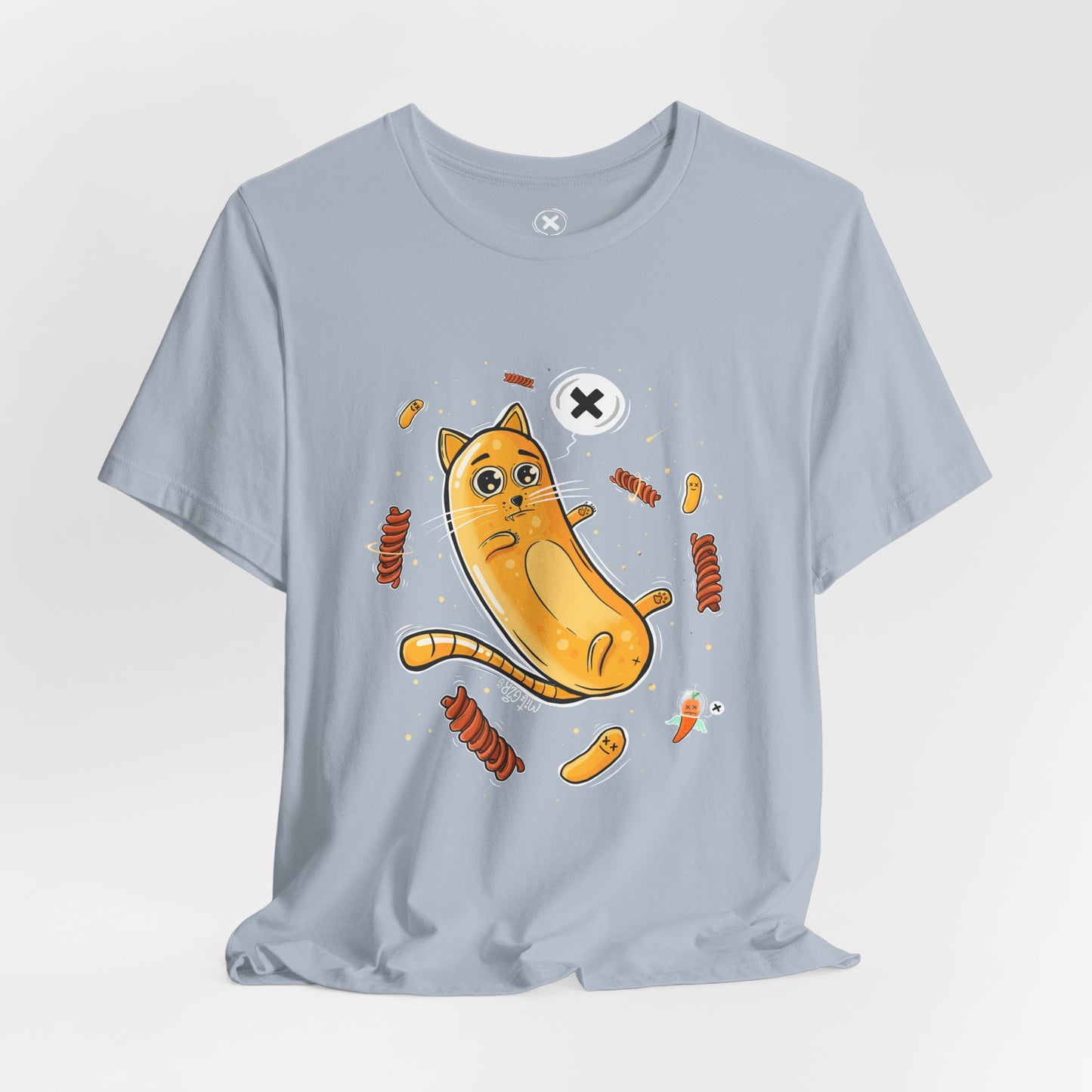 Bamba Cat & Bisli in Space | Unisex Shirt | Streetwear | Cartoon Graphic Tee | Funny Gift