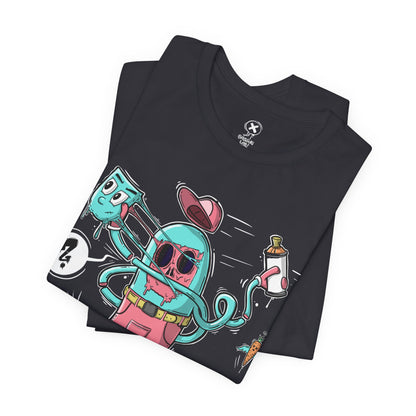 Mask Off Tee | Weird Skater Shirt | Funny Spray Can Graphic T-Shirt | Unisex Streetwear