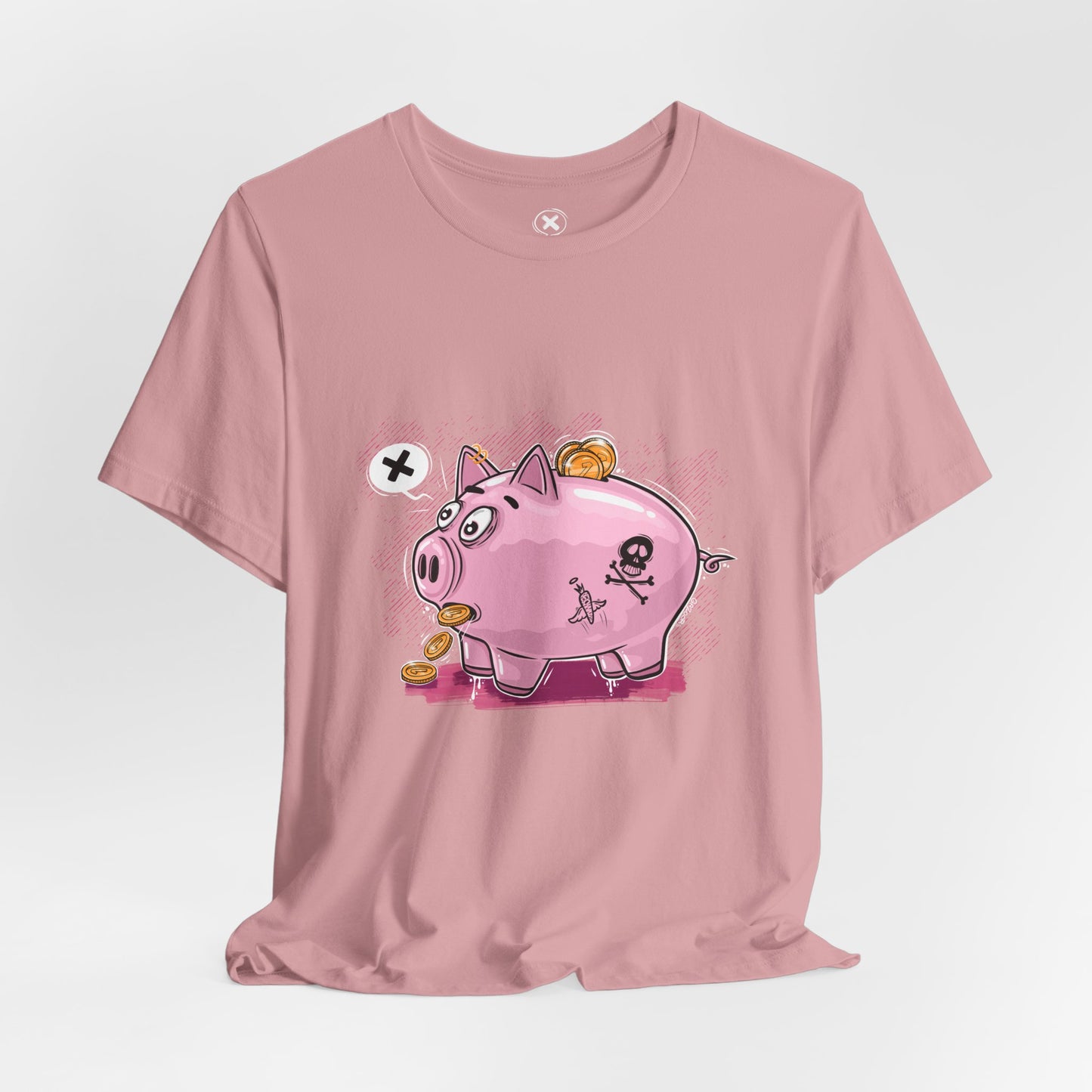 Punk Piggy Bank | Unisex Shirt | Streetwear | Cartoon Graphic Tee | Funny Gift