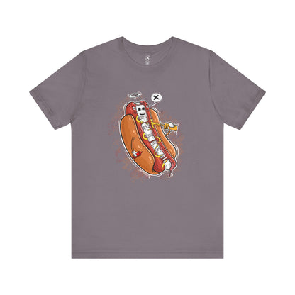 Hot Dog Skeleton | Unisex Shirt | Streetwear | Cartoon Graphic Tee | Funny Gift