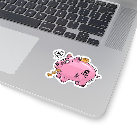 Playful Piggy Bank Stickers | Fun Decor for Laptops, Water Bottles, Scrapbooks, Gifts, and Party Favors