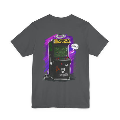 Game Over Arcade | gamer shirt | retro chaos tee | funny back print shirt | unisex streetwear