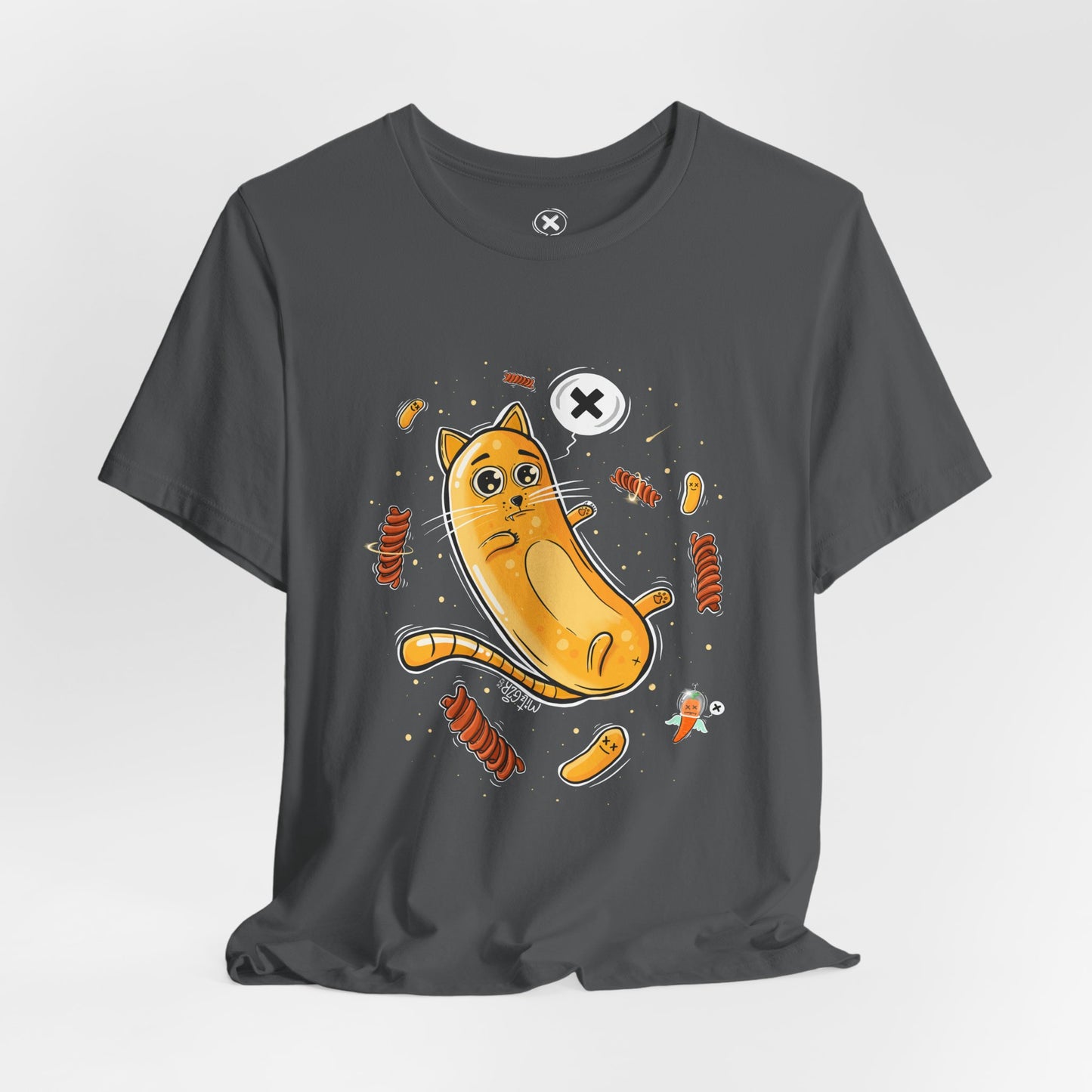 Bamba Cat & Bisli in Space | Unisex Shirt | Streetwear | Cartoon Graphic Tee | Funny Gift