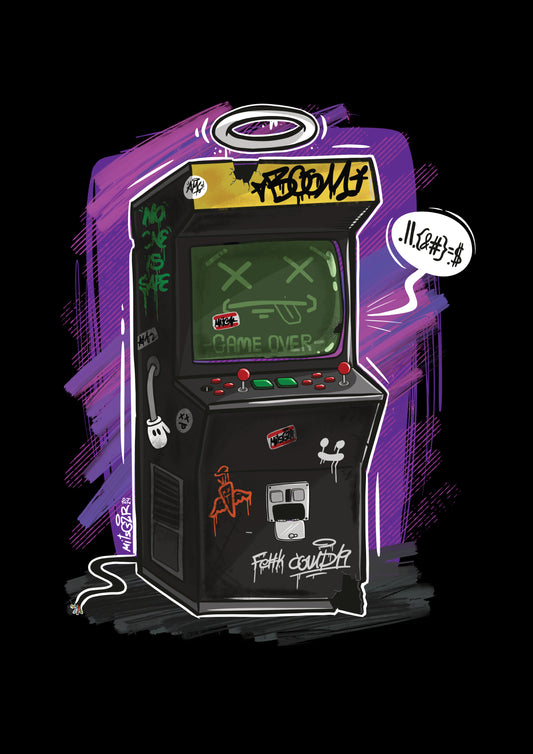 A4 Digital Arcade Poster