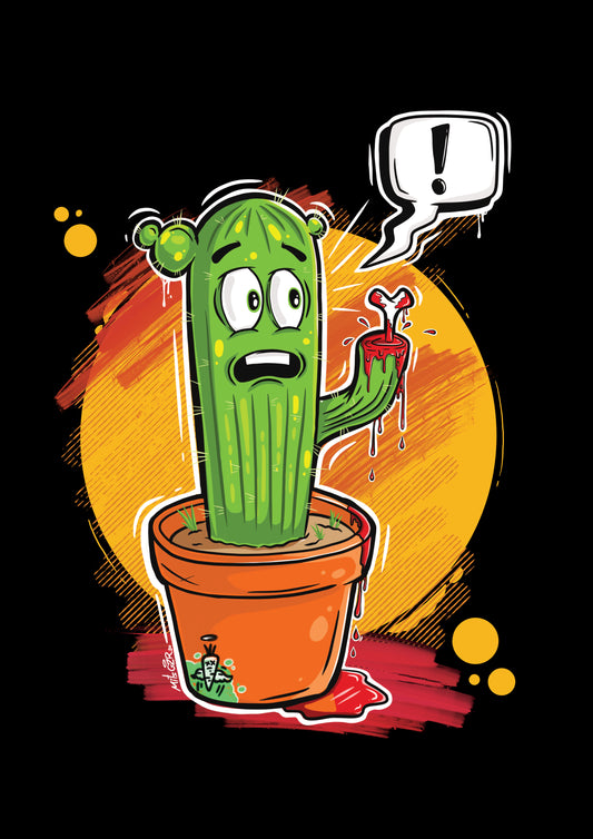 A4 Digital Cactus Print